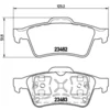 Image de 4 plaquettes de frein brembo p 59 044