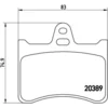 Image de 4 plaquettes de frein brembo p 61 019