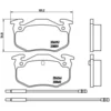 Image de 4 plaquettes de frein brembo p 61 029