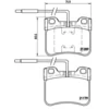 Image de 4 plaquettes de frein brembo p 61 034