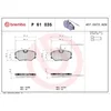 Image de 4 plaquettes de frein brembo p 61 035