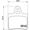 Image de 4 plaquettes de frein brembo p 61 037