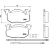 Image de 4 plaquettes de frein brembo p 61 044