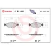 Image de 4 plaquettes de frein brembo p 61 051