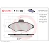 Image de 4 plaquettes de frein brembo p 61 052