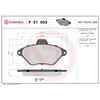 Image de 4 plaquettes de frein brembo p 61 053