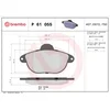 Image de 4 plaquettes de frein brembo p 61 055