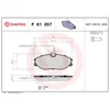 Image de 4 plaquettes de frein brembo p 61 057