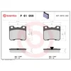Image de 4 plaquettes de frein brembo p 61 059