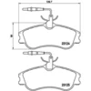 Image de 4 plaquettes de frein brembo p 61 060