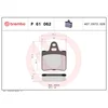 Image de 4 plaquettes de frein brembo p 61 062