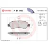 Image de 4 plaquettes de frein brembo p 61 066