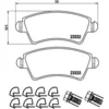 Image de 4 plaquettes de frein brembo p 61 067