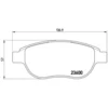 Image de 4 plaquettes de frein brembo p 61 068