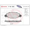 Image de 4 plaquettes de frein brembo p 61 072