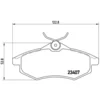 Image de 4 plaquettes de frein brembo p 61 074