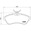 Image de 4 plaquettes de frein brembo p 61 075