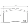 Image de 4 plaquettes de frein brembo p 65 006