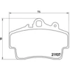 Image de 4 plaquettes de frein brembo p 65 007