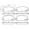Image de 4 plaquettes de frein brembo p 68 002