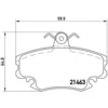 Image de 4 plaquettes de frein brembo p 68 008
