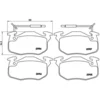 Image de 4 plaquettes de frein brembo p 68 010