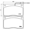 Image de 4 plaquettes de frein brembo p 68 012