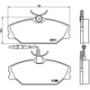 Image de 4 plaquettes de frein brembo p 68 014