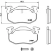 Image de 4 plaquettes de frein brembo p 68 018