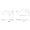Image de 4 plaquettes de frein brembo p 68 021
