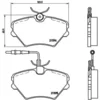 Image de 4 plaquettes de frein brembo p 68 022