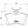 Image de 4 plaquettes de frein brembo p 68 024