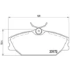Image de 4 plaquettes de frein brembo p 68 027