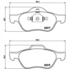 Image de 4 plaquettes de frein brembo p 68 029