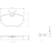 Image de 4 plaquettes de frein brembo p 71 004
