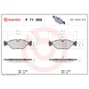 Image de 4 plaquettes de frein brembo p 71 005