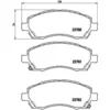 Image de 4 plaquettes de frein brembo p 78 009