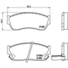 Image de 4 plaquettes de frein brembo p 79 005