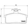 Image de 4 plaquettes de frein brembo p 79 007