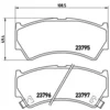 Image de 4 plaquettes de frein brembo p 79 013