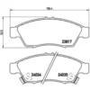 Image de 4 plaquettes de frein brembo p 79 014