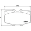 Image de 4 plaquettes de frein brembo p 83 006