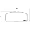 Image de 4 plaquettes de frein brembo p 83 011