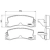 Image de 4 plaquettes de frein brembo p 83 015