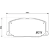 Image de 4 plaquettes de frein brembo p 83 016