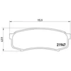 Image de 4 plaquettes de frein brembo p 83 024