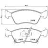 Image de 4 plaquettes de frein brembo p 83 041