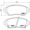 Image de 4 plaquettes de frein brembo p 83 042