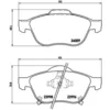 Image de 4 plaquettes de frein brembo p 83 043