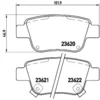 Image de 4 plaquettes de frein brembo p 83 047